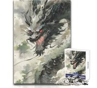 Puzzle 1000 pièces pour Adultes Le Dragon des Marais:détendez-Vous Pendant Votre Temps Libre Assemblage Net et sans Couture Dimensions:38x26cm