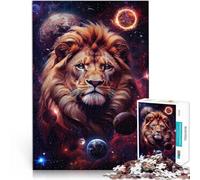 Puzzle 1000 pièces pour Adultes Le Lion Céleste Compétition de Vitesse Manuelle Chaque pièce est Unique - Jeu Familial Stimulant et Amusant 52x38cm