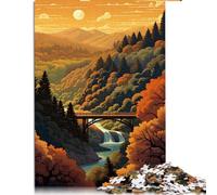 Puzzle 1000 pièces pour Adultes Le Monde Merveilleux en Bois est idéal comme Cadeau pour Toute la Famille et ce Puzzle de 19,7 x 29,5 Pouces