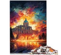 Puzzle 1000 pièces pour Adultes Le Palais Royal de Madrid Jouets éducatifs 26x38cm est idéal comme Cadeau pour Toute la Famille