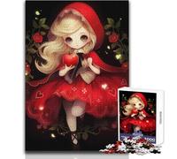 Puzzle 1000 pièces pour Adultes Le Petit Chaperon Rouge, Jeu éducatif, Cadeau de Course de Vitesse à la Main, Format 38x52cm