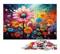 Puzzle 1000 pièces pour Adultes Le psychédélisme coloré de la Reine des prés Puzzle en Papier Amusant pour Adultes 1000 pièces (38 x 26 cm)