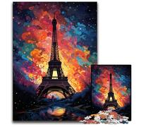 Puzzle 1000 pièces pour Adultes Le psychédélisme coloré de la Seine Puzzle en Bois Un Casse-tête Stimulant pour Les Adolescents Jeu interactif Amusant en Famille 1000 pièces (75x50cm)