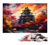 Puzzle 1000 pièces pour Adultes Le psychédélisme coloré du château d'Osaka Puzzle Décoration Murale Excellent Cadeau pour et Adolescent de 14 Ans et Plus 1000 pièces (38 x 26 cm)
