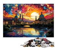 Puzzle 1000 pièces pour Adultes Le psychédélisme coloré du Palais fédéral Suisse Une œuvre d'art pour Adolescents de 14 Ans et Plus 1000 pièces (75 x 50 cm)