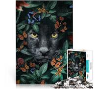 Puzzle 1000 pièces pour Adultes Le Regard des Black Panthers Jouets de Jeu pour Cadeau Familial Jeu de défi Unique 38x26cm