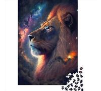 Puzzle 1000 Pièces pour Adultes Le Roi de la Jungle pour Familles en Papier Défi Mental 1000 Pièces (38x26cm)