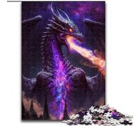 Puzzle 1000 pièces pour Adultes Le Roi Dragon Cosmique en Bois, idée Cadeau d'anniversaire, Jeu de réflexion Stimulant 1000 pièces(50x75cm)