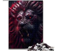 Puzzle 1000 pièces pour Adultes Le Roi Lion Maléfique Noir, à partir de 14 Ans Un Jeu Stimulant à Offrir en Cadeau à Toute la Famille et Les Amis (Taille 26x38cm)
