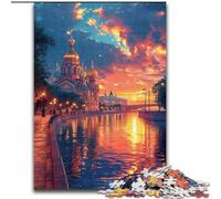 Puzzle 1000 pièces pour Adultes Le Taj Mahal coloré en Bois, Un Casse-tête Stimulant pour Les Adolescents, idéal pour la décoration intérieure ou comme Cadeau 1000 pièces(50x75cm)