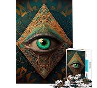 Puzzle 1000 pièces pour Adultes Le Troisième Œil Décoration Murale Cadeau de Noël ou d'anniversaire (38x52cm)