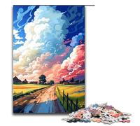 Puzzle 1000 pièces pour Adultes Les fermes sont entourées d'éclaboussures De Nombreux Puzzles colorés sont Parfaits comme Cadeau pour Toute la Famille 75 x 50 cm
