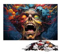 Puzzle 1000 pièces pour Adultes Les Humains envahis par Les démons découpe de précision Cadeau pour Adolescents de 14 Ans et Plus 1000 pièces (75 x 50 cm)