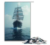 Puzzle 1000 pièces pour Adultes Les navires de Retour traversent Les eaux calmes. Décoration Parfaite pour Les Adolescents de 14 Ans et Plus. 1000 pièces (75 x 50 cm).
