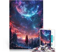 Puzzle 1000 pièces pour Adultes Les Nuits étoilées embrassent Réduction du Stress intéressante Jeu de défi Unique 52x38cm