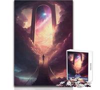 Puzzle 1000 pièces pour Adultes « Les Portes du Paradis », Jeu Impossible, découpe de précision, pour Un Père Noël Secret, Format 50x75cm