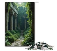 Puzzle 1000 pièces pour Adultes : Les remparts de la Ville Antique recouverts de vignes - Jeu Stimulant. Une œuvre d'art adaptée aux Adolescents de 14 Ans et Plus. 1000 pièces (75 x 50 cm).
