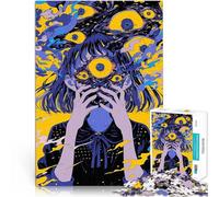 Puzzle 1000 pièces pour Adultes Les Yeux de la Peur Défi Difficile pour soulager Le Stress Améliorer la mémoire 75x50cm