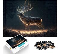 Puzzle 1000 pièces pour Adultes l'esprit de la forêt Fabriqué en Carton pour Les 14 Ans et Plus Jeu de défi Unique Offert en Cadeau à Toute la Famille。Taille：38x52cm/14.96x20.47pouce