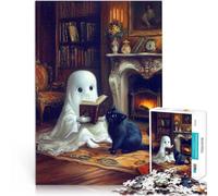 Puzzle 1000 pièces pour Adultes L'heure du Conte fantomatique Jouets de Jeu pour Cadeau Familial Bon Cadeau 38x26cm