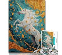 Puzzle 1000 pièces pour Adultes, Licorne mystérieuse, Jeux éducatifs, décoration d'intérieur, Cadeau d'anniversaire, décoration Murale (Taille 75x50cm)