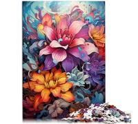 Puzzle 1000 pièces pour Adultes Lily Jigsaw Puzzle - Jeu Stimulant Soulagement du Stress Défi Difficile 19,7 po x 29,5 po pour Adolescent 14 Ans et Plus
