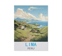 Puzzle 1000 Pièces pour Adultes，Lima, Pérou，Ensembles De Puzzle De Défi Cérébral pour Enfants, Jeux Éducatifs pour Enfants, Cadeau De Divertissement（75x50cm）-M4