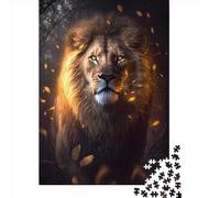 Puzzle 1000 Pièces pour Adultes Lion Brillant en Carton Drôle 1000 Pièces (38x26cm)