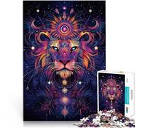 Puzzle 1000 pièces pour Adultes Lion sacré Fait de Bois pour Les 14 Ans et Plus Jeu éducatif d'apprentissage Améliorer l'amour Entre Les Couples。Taille：50x75cm/19.68x29.52pouce