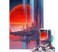 Puzzle 1000 pièces pour Adultes L'Odyssée de l'espace Une Nouvelle Station Spatiale Un défi intellectuel captivant Un Jeu Pratique et Un pour Les Femmes (38x52cm)