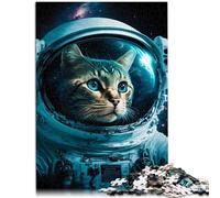 Puzzle 1000 pièces pour Adultes L'odyssée Spatiale d'un Chat Jeux Jouets Cadeau 26x38cm Convient pour la décoration de Bureau pour Les Enfants de 14 Ans