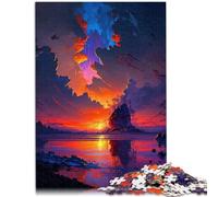 Puzzle 1000 pièces pour Adultes Lonely Island défi éducatif 26x38cm Jeu Stimulant et Jeu Familial pour Les 14 Ans