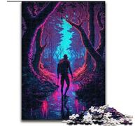 Puzzle 1000 pièces pour Adultes Lost in Neon cardboards JigsawPuzzle 1000 pièces pour Adultes Fête d'anniversaire pour Hommes Femmes Taille 26X38CM