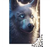 Puzzle 1000 Pièces pour Adultes Loup Créatif Rectangle Papier Amis Famille 1000 Pièces (38x26cm)