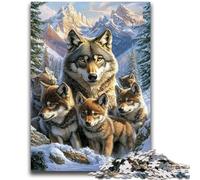 Puzzle 1000 pièces pour Adultes, Loup des neiges, idéal comme Cadeau pour Toute la Famille (75x50cm)