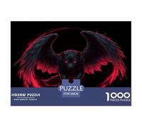 Puzzle 1000 Pièces pour Adultes Loup étrange Dessin animé Style 38x26cm/1000pcs Jeu D'Intelligence