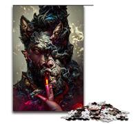 Puzzle 1000 pièces pour Adultes Loup Garou de la Brume Jeu de Puzzle Décoration Parfaite pour Les Adolescents de 14 Ans et Plus 75 x 50 cm