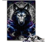 Puzzle 1000 pièces pour Adultes Loup Puzzle en Bois, Jouets éducatifs, intellectuels, décompressants, Amusants, Jeu Familial, 1000 pièces(50x75cm)