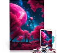 Puzzle 1000 pièces pour Adultes Luminescence Cosmique Jouets de Divertissement Familial Jeu éducatif pour Anniversaire, Noël 38x52cm