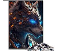 Puzzle 1000 pièces pour Adultes Lunarstrike Alpha Wolf Puzzle 1000 pièces Idéal pour s'amuser en Famille pour Les Vacances et Les Anniversaires (Taille 26x38cm)