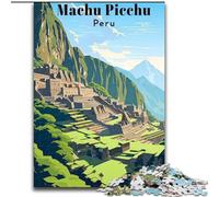 Puzzle 1000 pièces pour Adultes Machu Picchu Pérou Voyage Difficile à compléter mais Amusant et Humoristique Décoration d'intérieur Unique et Cadeaux (38x26cm) 1000pcs