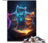 Puzzle 1000 pièces pour Adultes Magic Kitten, Jeu interactif Familial, Cadeau Stimulant pour Les Cerveaux (Taille 50x75cm)
