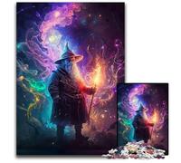 Puzzle 1000 pièces pour Adultes Magicien de l'art Puzzles en Bois Idéal pour décorer et stimuler Le Cerveau Cadeau 50 x 75 cm