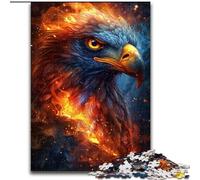 Puzzle 1000 pièces pour Adultes Magnifique Aigle en Bois, idéal pour Les Adolescents et Les familles - Jeu de réflexion à Faire soi-même, 1000 pièces(50 x 75 cm)