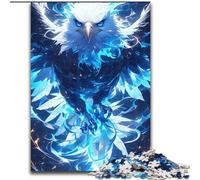 Puzzle 1000 pièces pour Adultes, Magnifique Aigle en Bois, pour Adolescents de 14 Ans et Plus, décoration d'intérieur 50x75cm, Cadeau d'anniversaire idéal