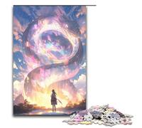 Puzzle 1000 pièces pour Adultes Magnifique Ciel étoilé Zodiaque Dragon Puzzle Casse tête Cadeaux d'anniversaire de Noël 75 x 50 cm