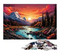 Puzzle 1000 pièces pour Adultes Magnifique Paysage coloré idéal comme Cadeau Jeu Familial Anti Stress défi Difficile 1000 pièces (38 x 26 cm)