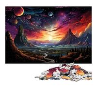 Puzzle 1000 pièces pour Adultes Magnifique Paysage sous la planète décoration Murale Cadeau d'anniversaire Art Mural 1000 pièces (75 x 50 cm)