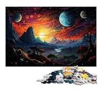 Puzzle 1000 pièces pour Adultes Magnifique Paysage sous la planète découpe de précision Cadeau pour Adolescents de 14 Ans et Plus 1000 pièces (75 x 50 cm)