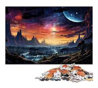 Puzzle 1000 pièces pour Adultes Magnifique Paysage sous la planète Jeu éducatif défi Jouet Illustration Cadeau 1000 pièces (38 x 26 cm)
